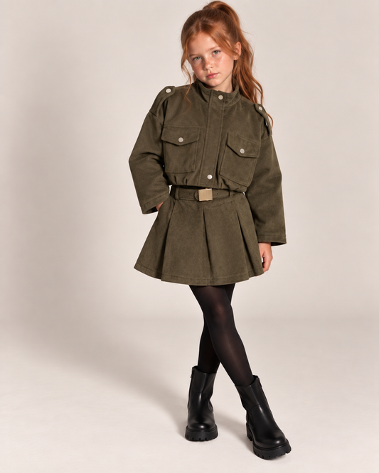 Olive motorjacket